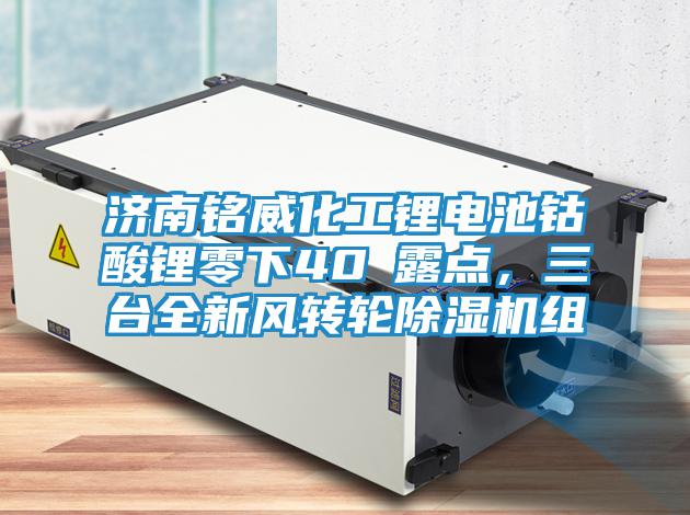 濟(jì)南銘威化工鋰電池鈷酸鋰零下40℃露點(diǎn)，三臺(tái)全新風(fēng)轉(zhuǎn)輪除濕機(jī)組